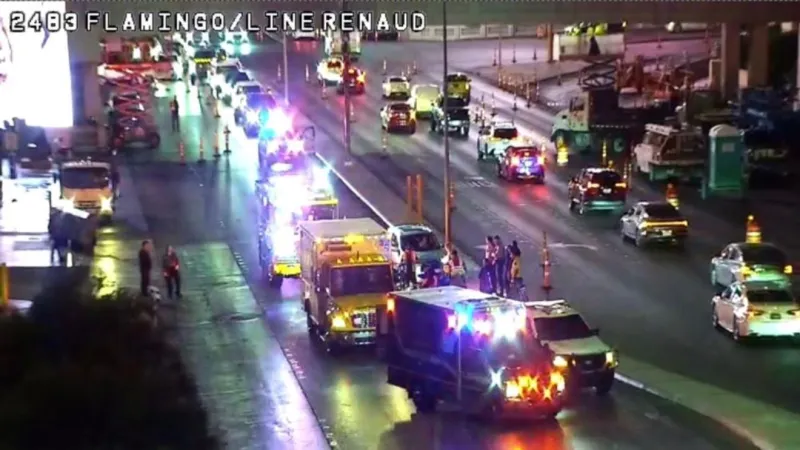Pedestrian seriously injured in Las Vegas Strip crash