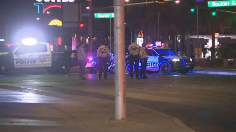 Pedestrian suffers serious injuries in crash near Nellis, Boulder Highway