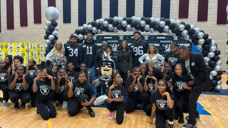 Las Vegas Raiders hosts pep rally, sports panel and youth camp at DPAC Nevada