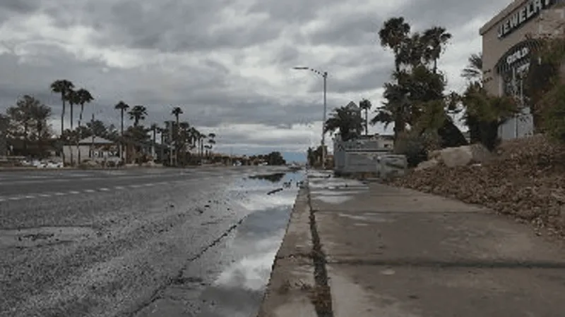 Flood control system put to the test as heavy rain, hail hit Las Vegas Valley