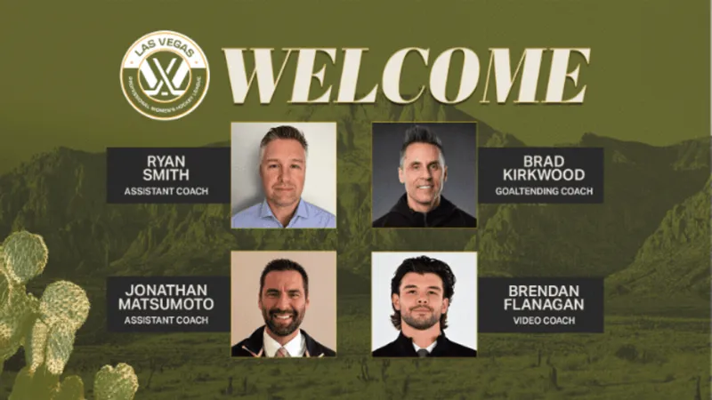 PWHL Las Vegas names Smith, Matsumoto, Kirkwood, Flanagan to coaching staff