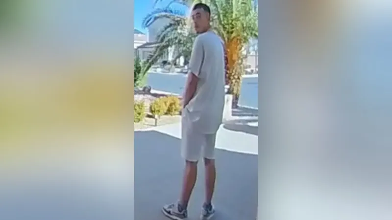 Police search for man linked to string of home burglaries in west Las Vegas Valley