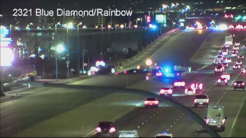 Two people transported after two-vehicle crash in southwest Las Vegas