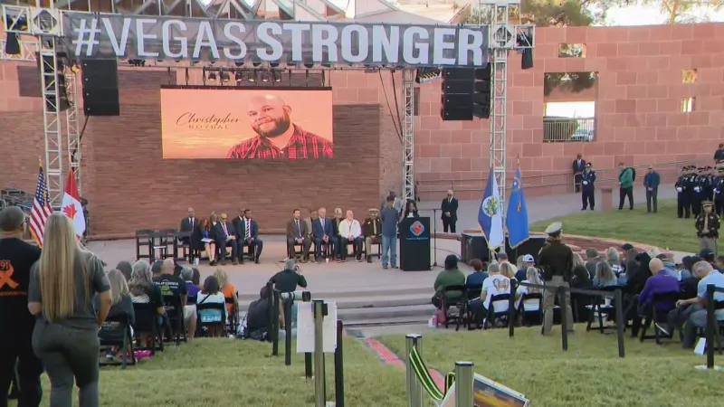 Sunrise ceremony pays tribute to One October victims