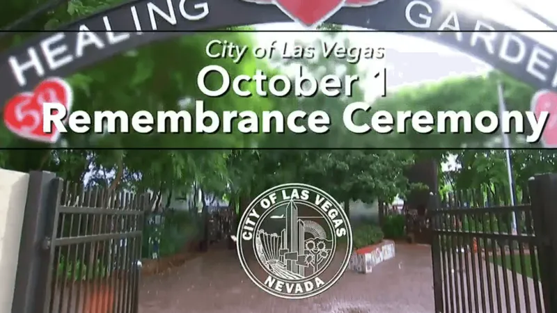 Las Vegas holds live ceremony honoring Route 91 shooting victims on Oct. 1 anniversary