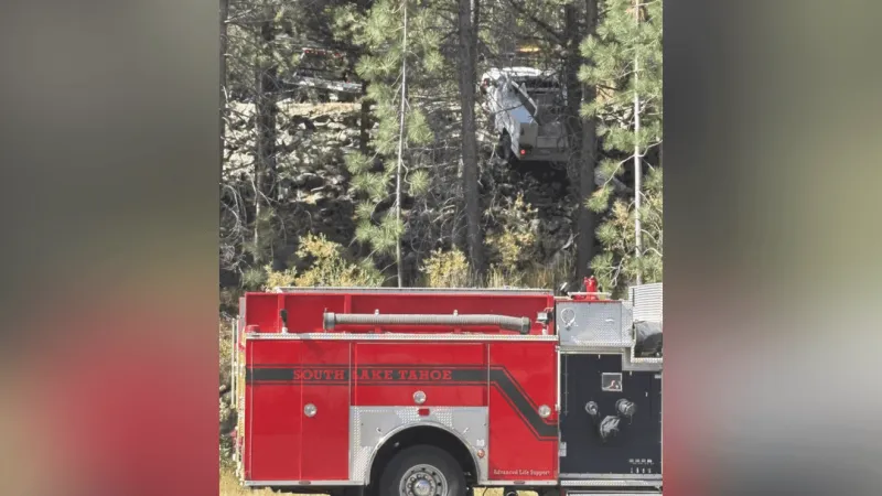 Highway 89 reopens near Lake Tahoe Airport after vehicle removed from embankment
