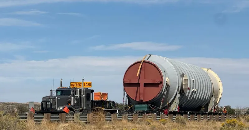 Interstate 80 blocked off for mass cargo transport