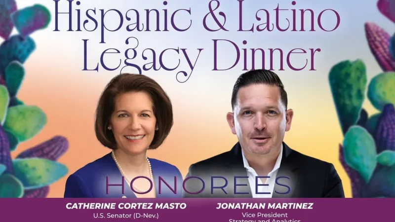 PEF honors Cortez Masto and Raiders executive at Hispanic and Latino Legacy Dinner