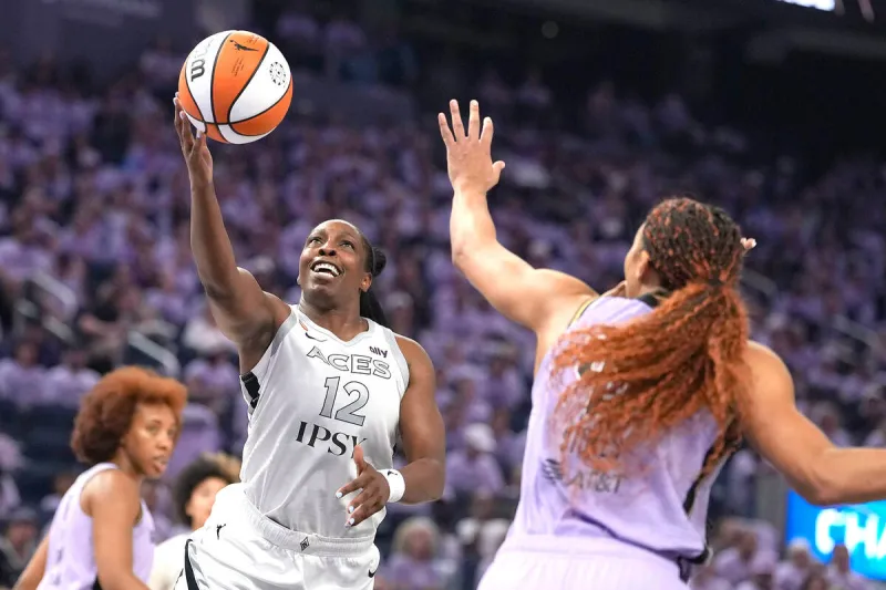 Aces held to season-low points in Game 1 loss to Valkyries
