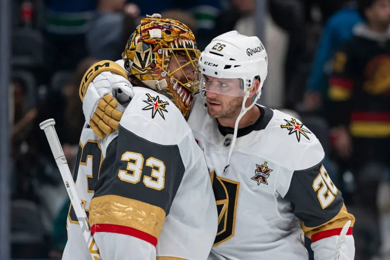 Adin Hill repays Golden Knights after goal, shuts down Canucks