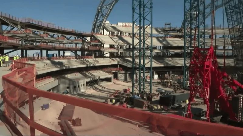 Inside look: A's Las Vegas Strip ballpark dome rises as construction advances