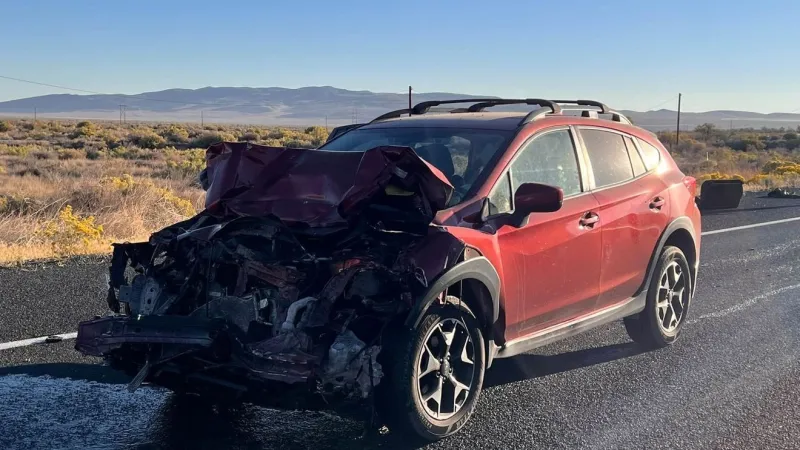 Westbound US 50-A briefly blocked after four-vehicle crash east of Fernley