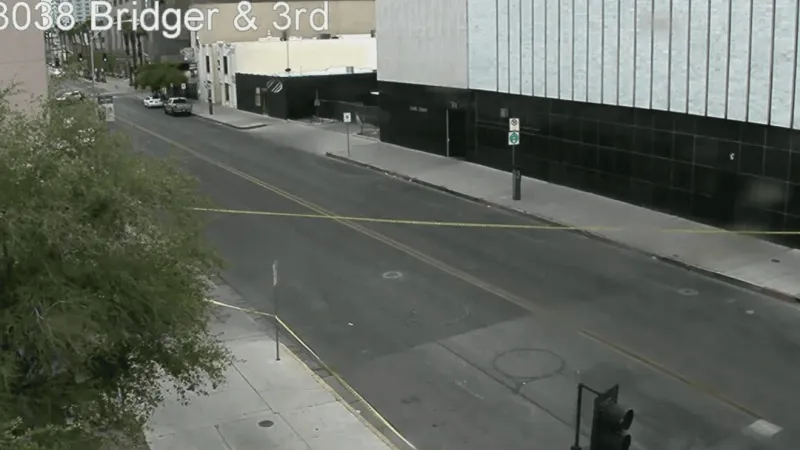 Las Vegas police investigate suspicious item downtown near South 3rd St, Bridger