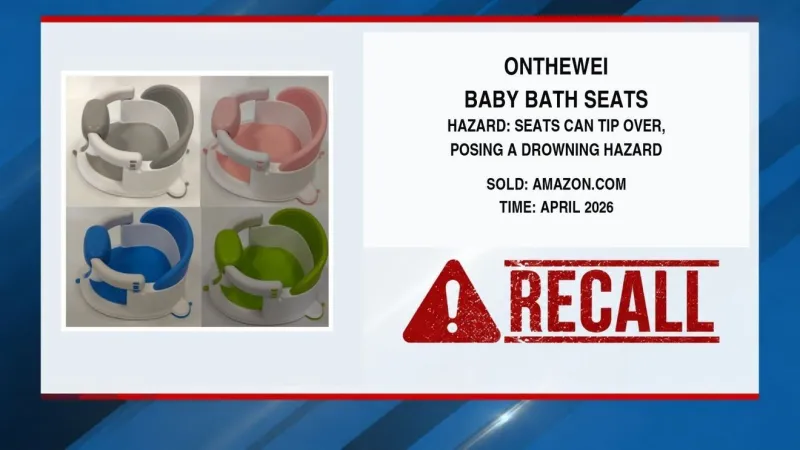 Baby bath seats, children's swings recalled over drowning and fall hazards
