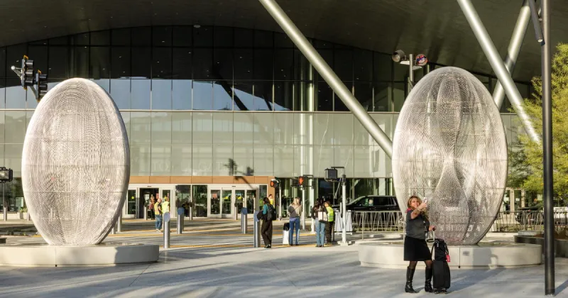 Burbank airport's new $1.3-billion terminal opens - bigger and sleeker than ever