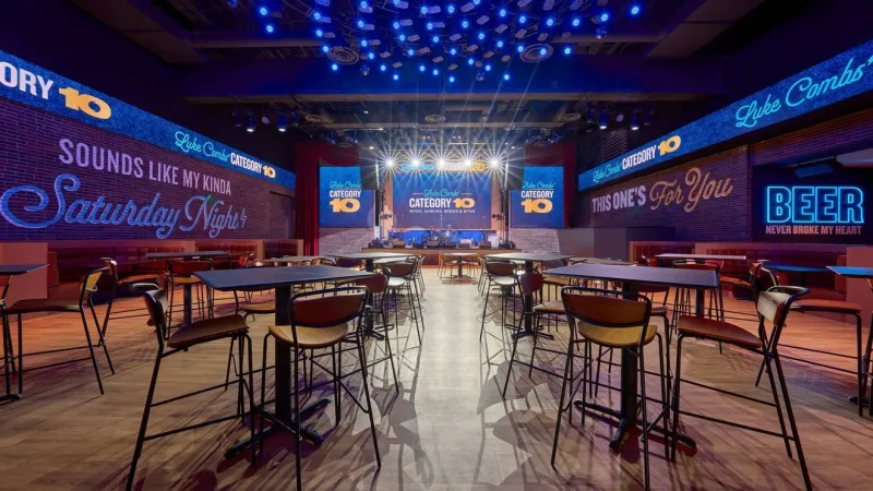 Luke Combs country bar Category 10 opens on Las Vegas Strip