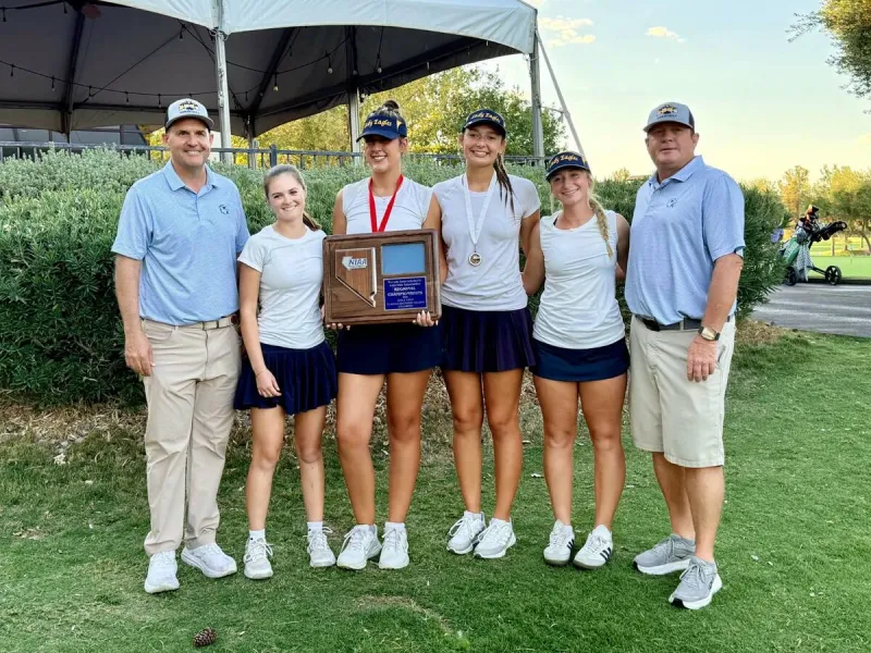 Lady Eagles' golf team takes regional championship