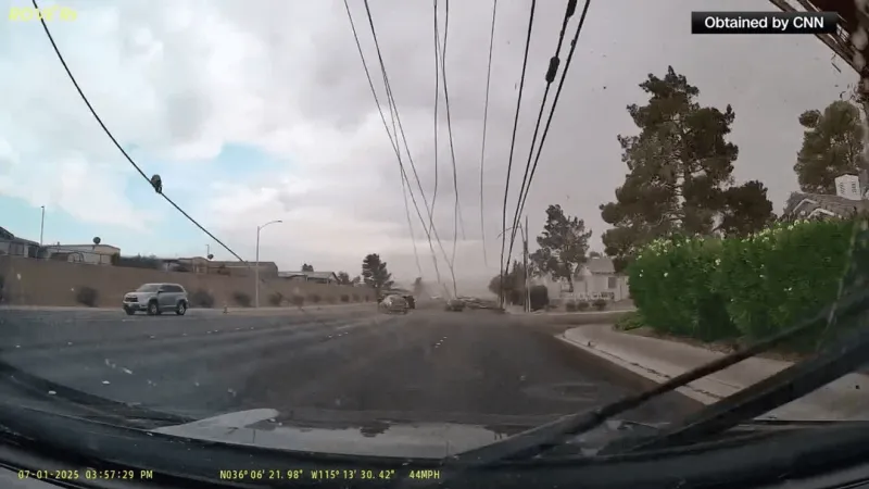 Woman sues NV Energy, says toppled power poles trapped her in car