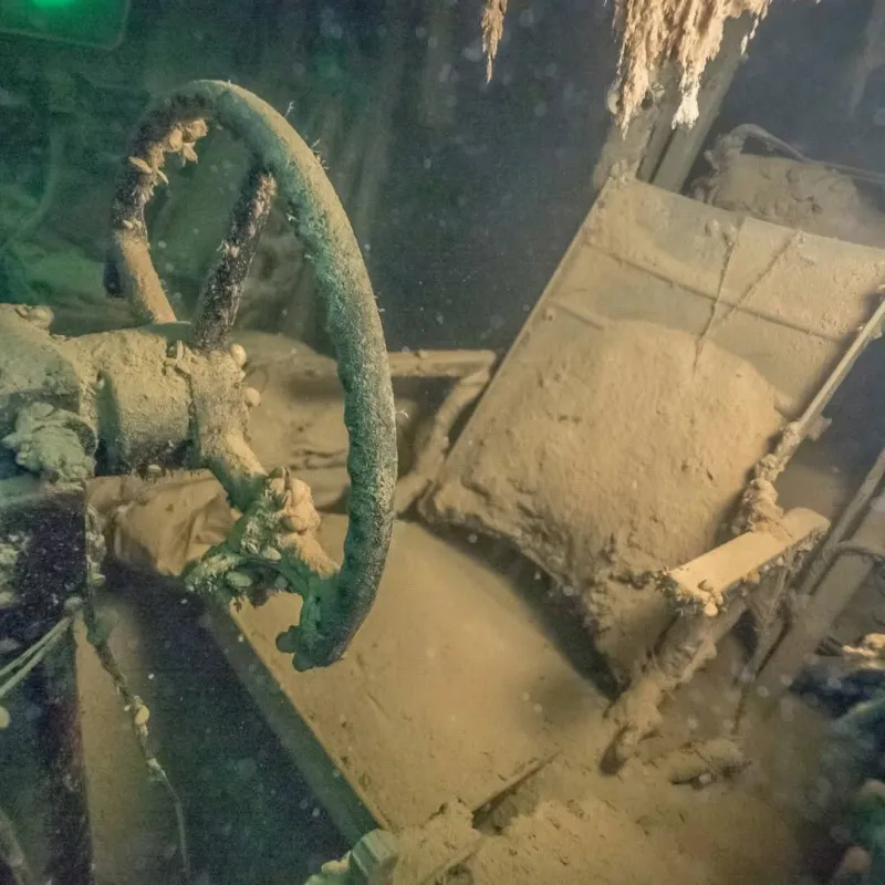 Falling water levels bring submerged B-29 closer to surface at Lake Mead
