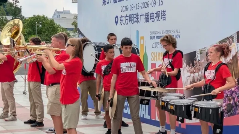 Arbor View Aggies Band makes history with incredible journey to China