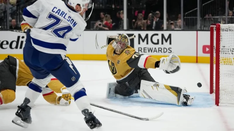 Lightning beat Golden Knights 6-2 as Kucherov ties franchise points record