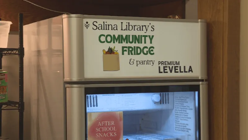 Salina Free Library's community fridge offers free snacks for kids in need