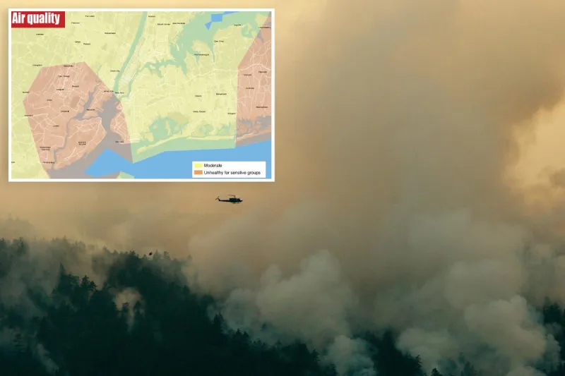 Canadian wildfires spark NY air-quality alert: 'Can pose serious health risks'