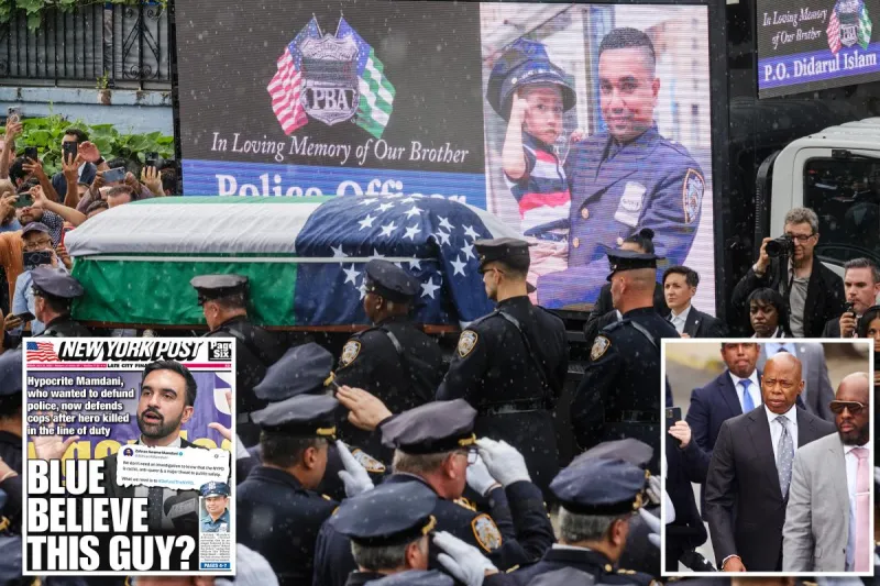 Adams slams Zohran Mamdani for blowing off NYPD funerals in years before mayoral bid: 'Where was he?'