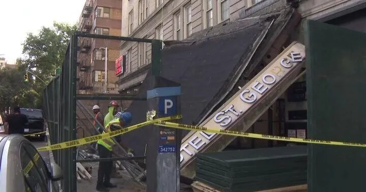 Clark Street subway station reopens after hotel awning collapse in Brooklyn Heights