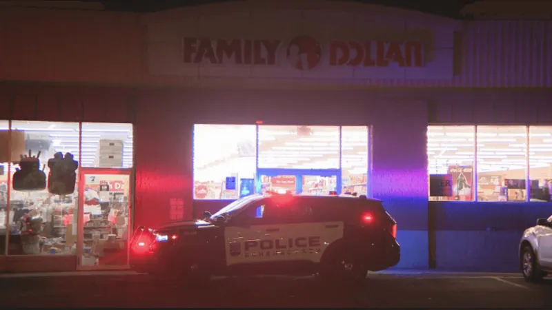 Police investigation outside Family Dollar store in Schenectady