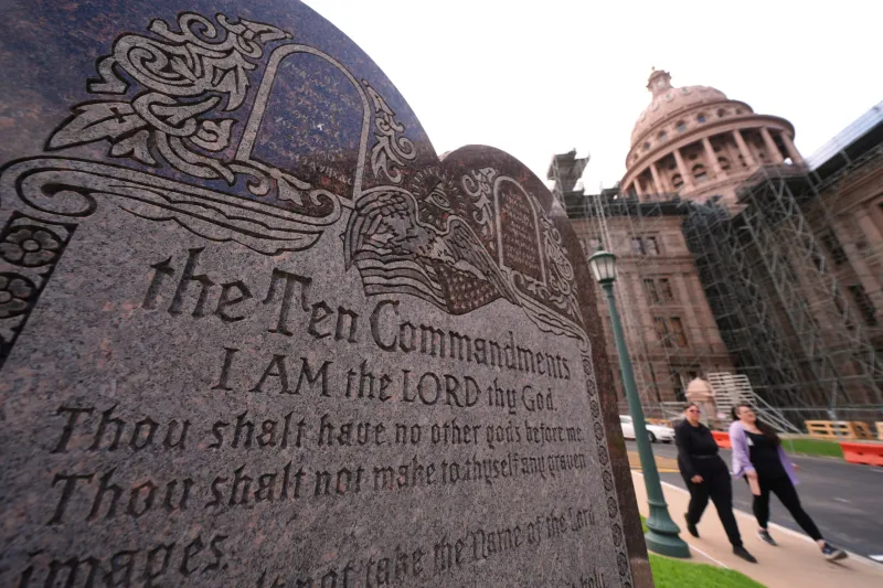 Federal Judge Temporarily Blocks 'Obviously Unconstitutional' Arkansas Law Requiring Public Schools To Display Ten Commandments