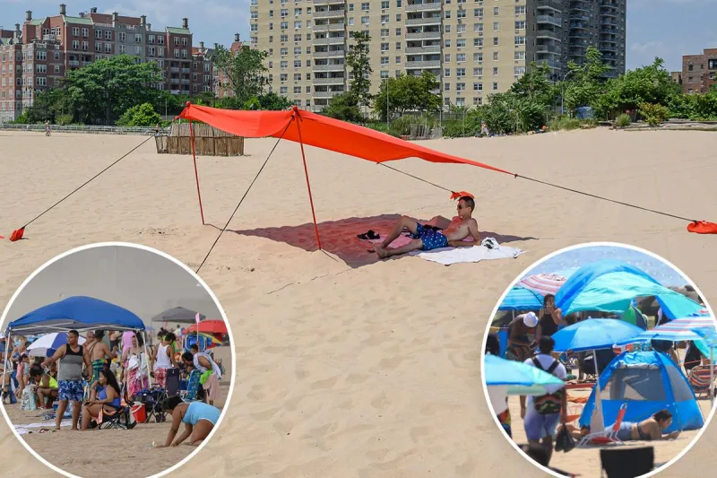 Selfish beach goers are 'sprawling' with massive tents and umbrellas - pissing off locals: 'They should not be allowed'