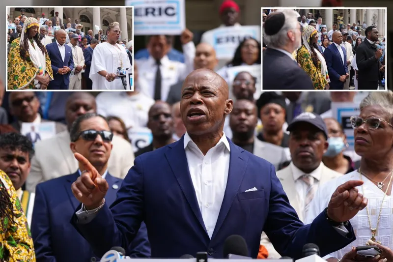Eric Adams' re-election campaign gets boost from NYC clergy - as one leader takes dig at Zohran Mamdani's roots