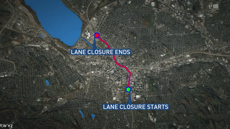 Overnight lane closures along I-81 Northbound and Southbound