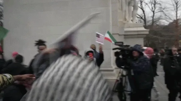 Video captures chaos erupting at NYC vigil for slain Ayatollah Khamenei as punches fly
