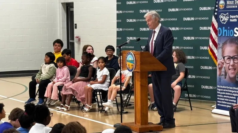 Leaders launch school vision program aimed at helping children see and learn more clearly