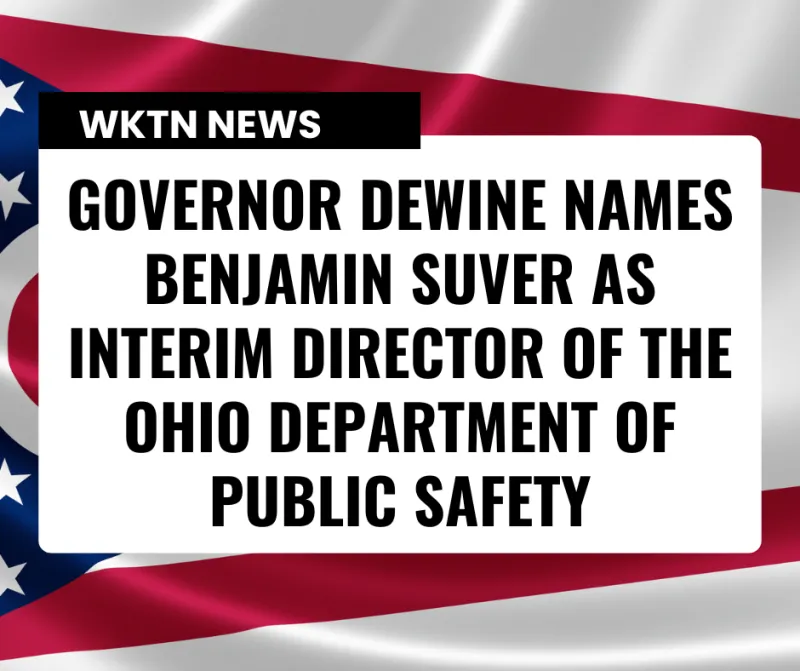 Governor DeWine Names Benjamin Suver as Interim Director of the Ohio Department of Public Safety