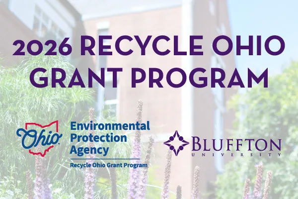 Bluffton University Receives Ohio EPA Recycle Ohio Grant