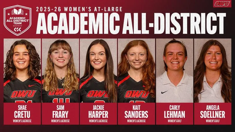 Six Bishops Picked to CSC At-Large Academic All-District Team