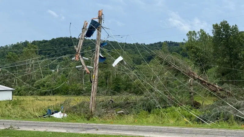 Possible tornado leaves trail of destruction through Pike County
