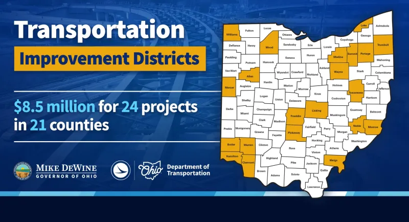 Governor DeWine Announces Transportation Investments to Support Economic Development Projects