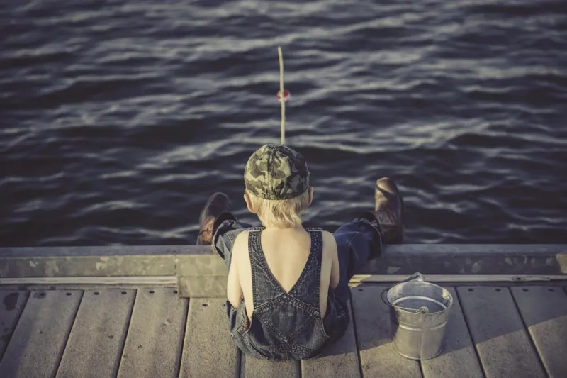The best fishing partners have a wagging tail -and a closed mouth