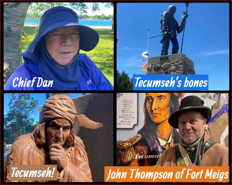 "Don't go looking for Tecumseh" -- but we did, so to honor the greatest Native American
