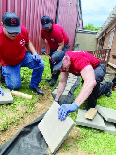 Volunteers help out during the United Way's annual Day of Action
