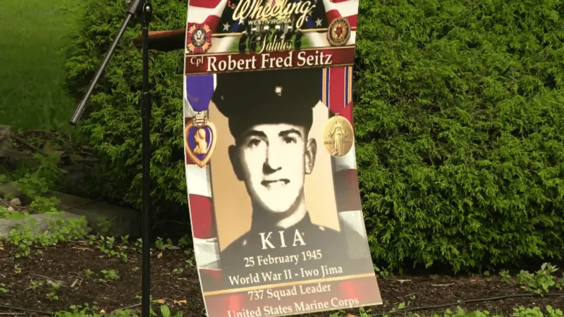 Wheeling honors Warwood's Robert Fred Sietz, killed at Iwo Jima, with banner memorial