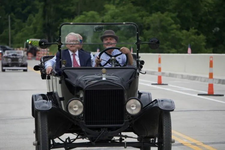 DeWine takes first trip across Blaine Hill Bridge after two-year closure