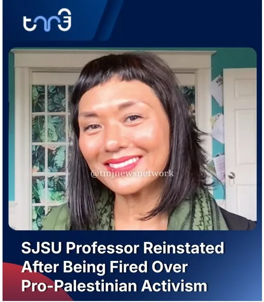 A California Professor Reinstated After Being Fired Over ProPalestinian Activism