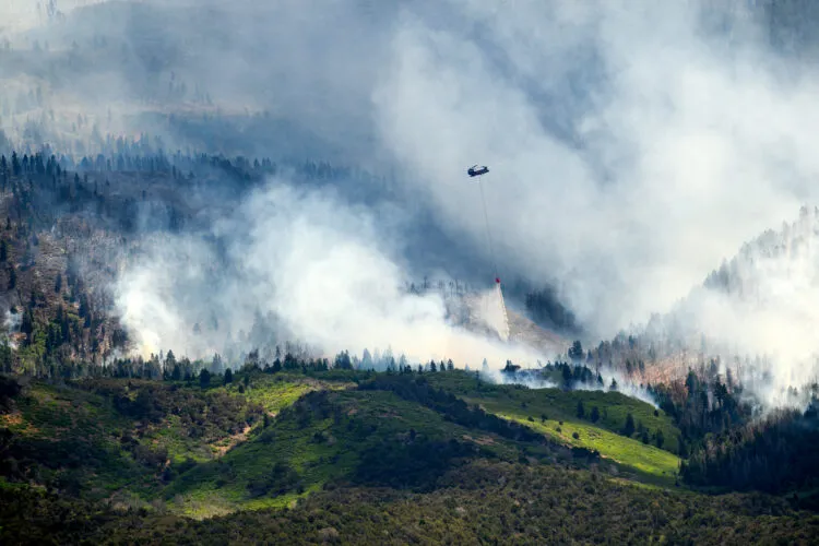 Winds hamper crews as fast-moving fire in Utah, the largest in the US, burns through forests