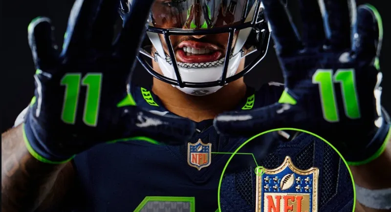 Seattle Shows Off Jaxon Smith-Njigba's New Gold Jersey Shield