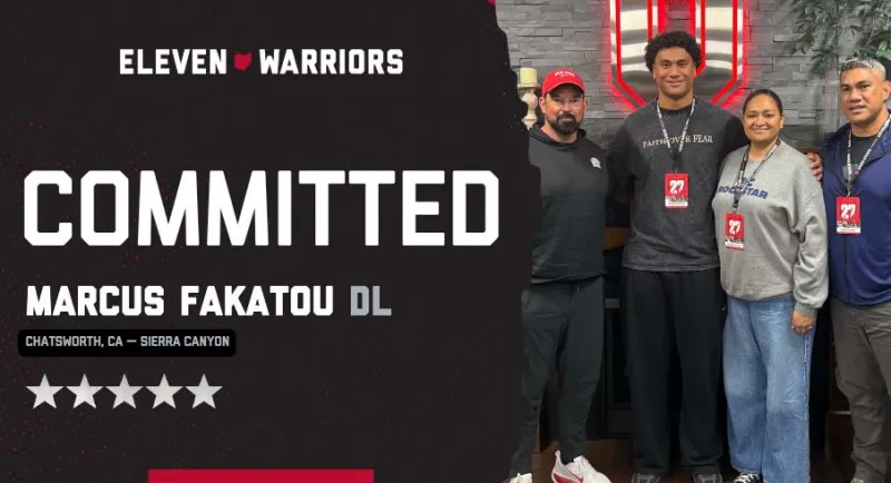 Five-Star Defensive Lineman Marcus Fakatou Commits to Ohio State